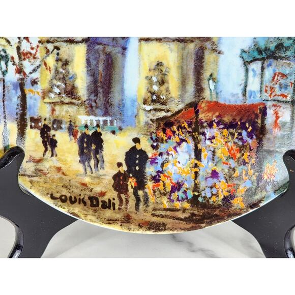 Limoges Arc De Triomphe France Porcelain 8 1/2" Plate Wall Decor Bradex Vintage - Picture 8 of 13